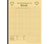 Blood Pressure Log Book: Twice Daily Blood Pressure and Pulse Readings, 34 lines per page or one month per page x 100 pages, 8+ years of readings or ... readings, larger 8 1/2 x 11 inch size pages
