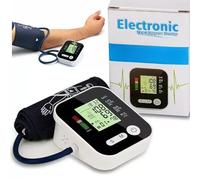 Blood Pressure Monitor Automatic Digital LCD Display Upper Arm BP Cuff Heart Rate Machine for Home and Professional Use Black
