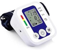 Blood Pressure Monitor Automatic Digital LCD Display Upper Arm BP Cuff Machine for Home and Professional Use BIHS Approved Blue