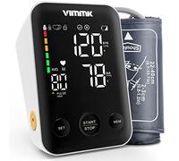 Blood Pressure Monitor CE Approved UK, Vimmk Upper Arm Blood Pressure Machines for Home Use Accurate BP Cuff LED Backlight Display Heart Rate Detection 2x120 Records, Cuff 22-40cm