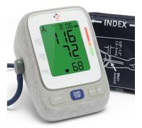 Blood Pressure Monitor for Upper Arm. LCD Display. CE Certified BP Machine. Premium Quality. Automatic 1-Touch Apparatus. Adjustable and Comfortable Cuff. Clinically validated Equipment for Home use.