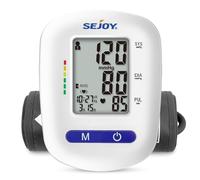 Blood Pressure Monitor Upper Arm, Accurate Automatic Blood Pressure Monitors for Home Use, Adjustable Digital BP Cuff Automatic, Large Display, 120 Sets Memory, Batteries USB Included