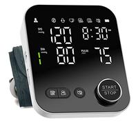 Blood Pressure Monitor Upper Arm Monitors for Home Use Adjustable 8.7"-16.5" Cuff LED Display 2x120 Memory Intelligent Voice Portable Machine with Storage Bag