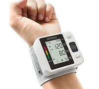 Blood Pressure Monitor - Wrist Accurate Automatic High Blood Pressure Monitors Portable LCD Screen with Storage Case and Adjustable Cuff Powered by Battery - Black
