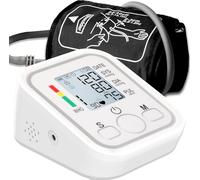 Blood Pressure Monitors Large Cuff Size 22cm to 36cm - Blood Pressure Machine with Cuff for Upper Arm - Heart Rate Hypertension Monitor - Blood-Pressure Monitor Large Cuff- No Cable & Batt. (Ivory)