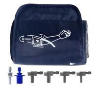 Blood Pressure Monitors Small Cuff, Blood Pressure Arm Cuff Adjustable Compatible with Other BP Digital Machine for Kids and Small Arms Women, 6 Connectors (BP Cuff Included Only) (22-42CM)