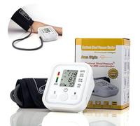 Blood Pressure Monitors Upper Arm Blood Pressure Machine for Home Use, Automatic Heart Rate Monitor & BP Cuff Kit with Cuff 22-32cm, Large LCD Display (White)
