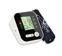 Blood Pressure Monitors Upper Arm Blood Pressure Professional Machine for Home Use, Automatic Heart Rate Monitor & BP Cuff Kit Large Digital LCD Display BIHS Approved Black