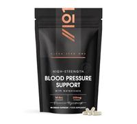Blood Pressure Support Complex with Potassium, Magnesium, L-Citrulline, Beetroot, Olive Leaf, Garlic & CoQ10 - 90 Vegan Capsules - Alpha01
