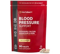 Blood Pressure Tablets 7-in-1 | Magnesium Supplement with Potassium & Calcium | Blood Pressure Support | 90 Count | Vegan | by Horbaach