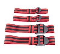 Blood Restriction Bands Adjustable Occlusion Bands Portable Fabric Resistance 4PCS Red Adjustable Exercise Booty Hip Band Gain Fast Muscle