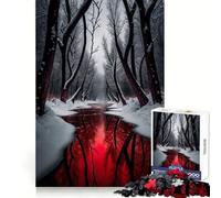 Blood River Jigsaw Puzzles for Adults1000 Pieces Thought Training Restful Escape Uniform Cut Merry Gift (38X52CM)