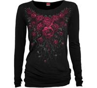 Blood Rose Long-Sleeved T-Shirt Spiral Direct Black XL