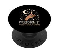 Blood Sample Phlebotomist Professional Vampire Laboratory PopSockets Adhesive PopGrip