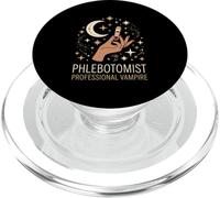 Blood Sample Phlebotomist Professional Vampire Laboratory PopSockets PopGrip for MagSafe