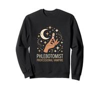 Blood Sample Phlebotomist Professional Vampire Laboratory Sweatshirt