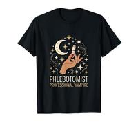Blood Sample Phlebotomist Professional Vampire Laboratory T-Shirt