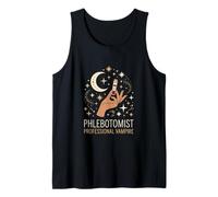 Blood Sample Phlebotomist Professional Vampire Laboratory Tank Top