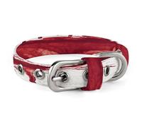 Blood Splash Dog Collar Adjustable Pet Collar Stainless Steel D-Ring Collar Oxford Cloth Cat Collar Strap with Metal Buckle for Small Medium Dog