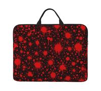 Blood Splatter Pattern 14-Inch Laptop Case, Portable Laptop Computer Sleeve With Zipper Closure