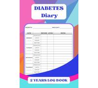 Blood Sugar-2 Years Log Book: Weekly Blood Sugar Diary-Daily Diabetic Glucose Tracker Journal, 4 Time Before-After (Breakfast, Lunch, Dinner, Bedtime)