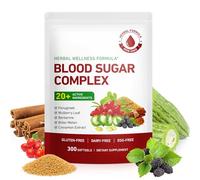 Blood Sugar Complex Supplement | 20+ Active Herbs-Berberine, Cinnamon, Bitter Melon, Mulberry Leaf, Fenugreek, Vitamins for Immune/Metabolism/Balance/Energy, Blood Sugar Level Support | 300 Softgels