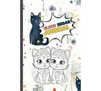 Blood Sugar Journal , Weekly and Daily Glucose Levels Tracking Log Book for Kids: Over 2 Years Diabetes Recording Diary with Cats to Color on The Cover