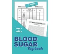 BLOOD SUGAR log book: Daily Diabets Tracker for 2 years, small and easy-to-use, with 24 monthly graph to check the Diabetic Glucose curve