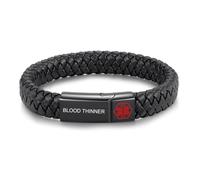 Blood Thinner Medical Alert Bracelet for Men, Emergency ID Wristband