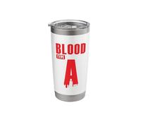 Blood Type A Rhesus Factor Blood Group Heart Stainless Steel Insulated Tumbler