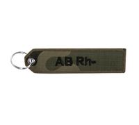 Blood type AB Rh- Keychain - wz.93 Pantera PL Woodland