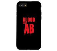 Blood Type AB Rhesus Factor Blood Group Heart Case for iPhone SE (2020) / 7/8