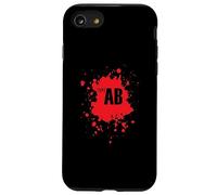 Blood Type AB Rhesus Factor Heart Case for iPhone SE (2020) / 7/8