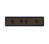 Blood Type B Rh + - Sewable/Sew-on - Embroidered Badge/Patch