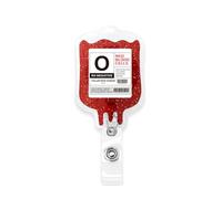 Blood Type Badge Holder for Healthcare, O Type