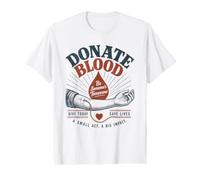 Blood Type Donation Donor Phlebotomy Phlebotomist Save Lives Value Graphic T-Shirt