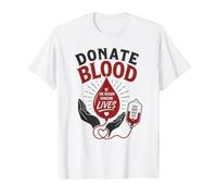 Blood Type Donation Donor Phlebotomy Phlebotomist Save Lives Value Graphic T-Shirt