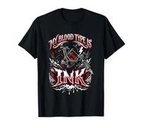 Blood Type is Ink Tattoo Lover Inked Ink Addict T-Shirt