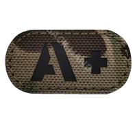 Blood Type Patch: A B AB O Positive Tactical Badge