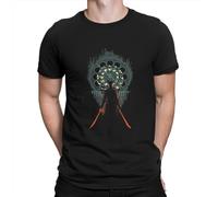 Bloodborne Game Tshirt for Men Lady Maria of The Astral Clocktower Round Collar Pure Cotton T Shirt Gift Clothes Black XL