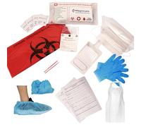 Bloodborne Pathogen & Vomit Cleanup Kit - Be OSHA Compliant| Comprehensive First Response Spill Kit for Bodily Fluids | Bodily Fluid Clean Up Bag| Ideal for Schools, Restaurants & Retirement Homes