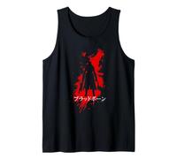 Bloodborne Splatter Kanji Silhouette Video Game Tank Top