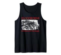 Bloodbourne Scorage of The Beast Scene Red Text Video Game Tank Top