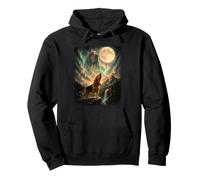 Bloodhound Howling At Moon - Bloodhound Lover Dog Dad Pullover Hoodie