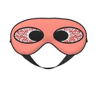 Bloodshot Eyeball Eye Mask Sleep Mask Light BlockBlindfold Night Eyes Cover Soft Pressure-Free Eyeshade with Elastic Strap for Home Travel Office Nap Yoga