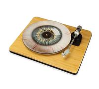 Bloodshot Eyeball Vinyl Slip Mat Cork Turntable Mat Trippy Eye Record Player Mat 12" 7" Psychedelic DJ Slipmat Gift (12")