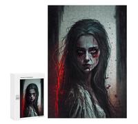 Bloodstained Whispers A Haunting Tale, 300 PCS Displayable Picture Puzzle, Gift for Winter Evenings - for Detail-Focused Puzzlers