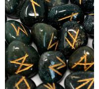 Bloodstone Rune Stone Set In Pouch - Mystical Divination & Tarot Tools