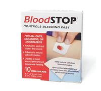 Bloodstop Hemostatic Gauze Controls Bleeding Fast;10 Count
