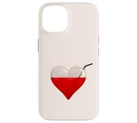 Bloodsucker - A Glass Heart Filled With Blood And Straw Case for iPhone 14